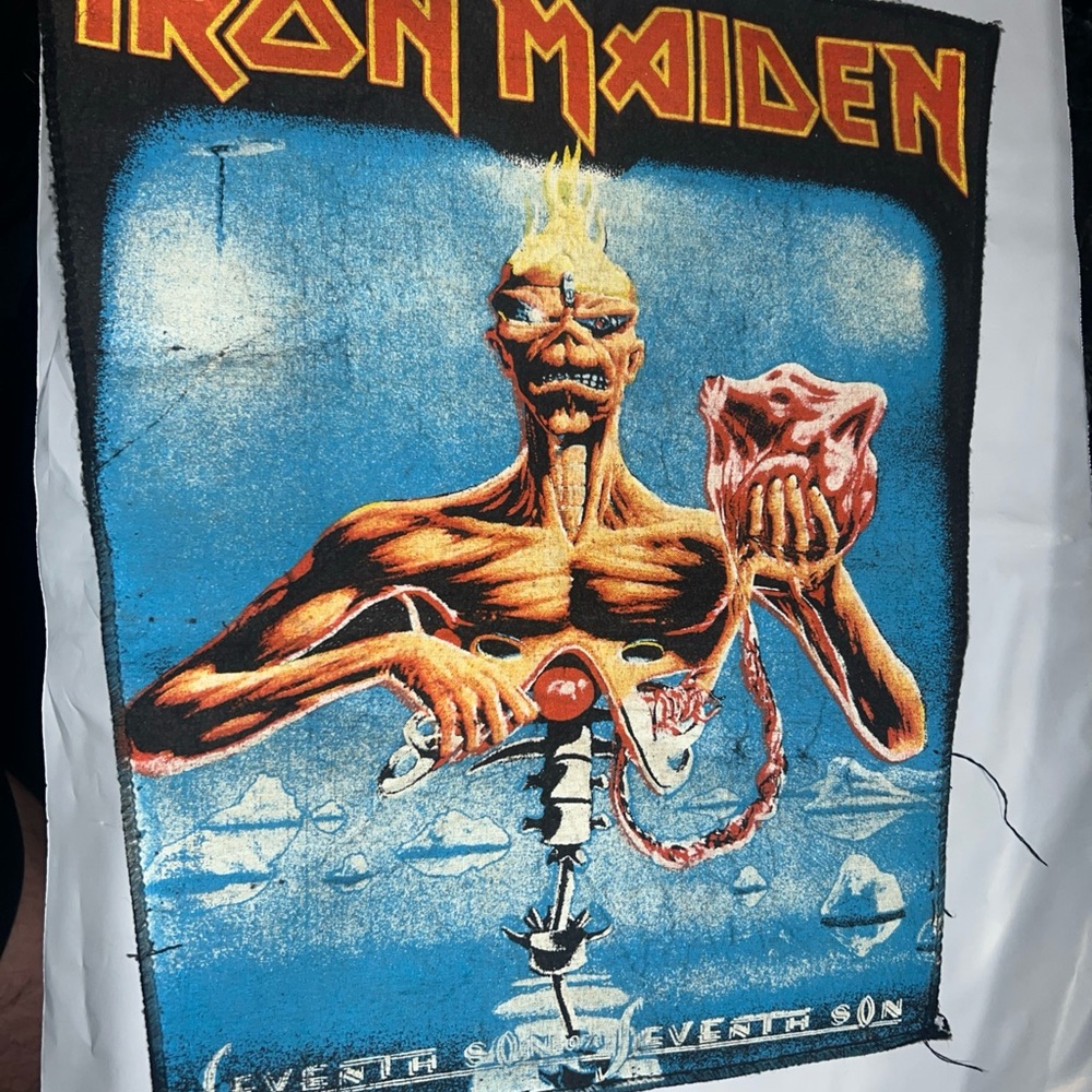 Vintage RARE 1988 Iron Maiden SEVENTH SON OF A SEVENTH SON Patch Metal Rock